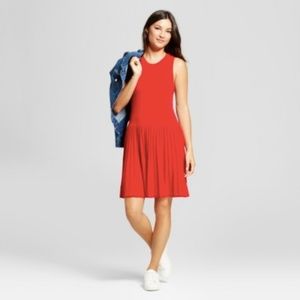 A New Day Red Textured Sweater Dress